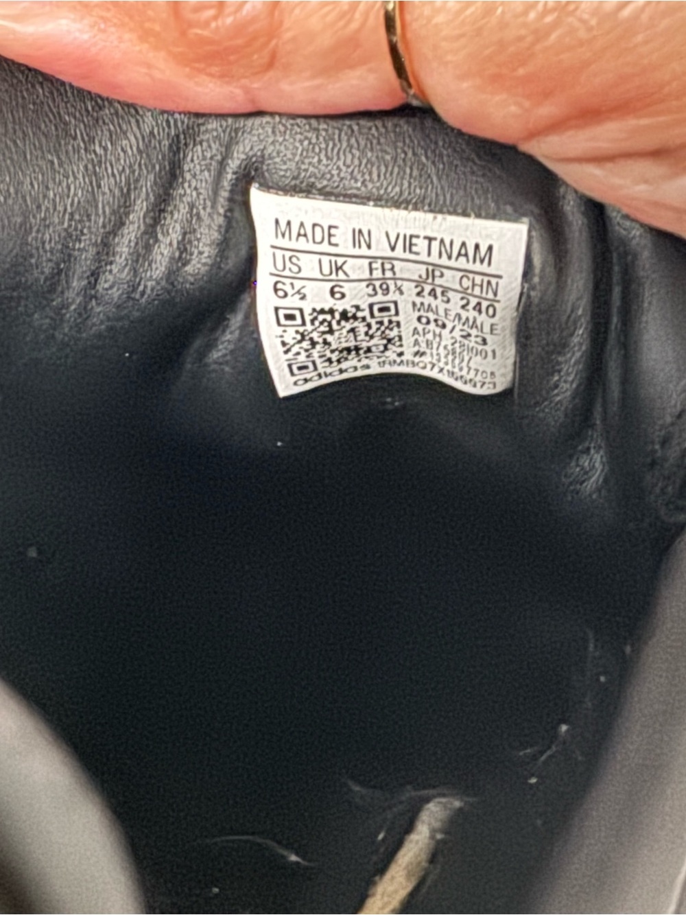 Adidas Black Leather Sambas - Picture 4 of 4